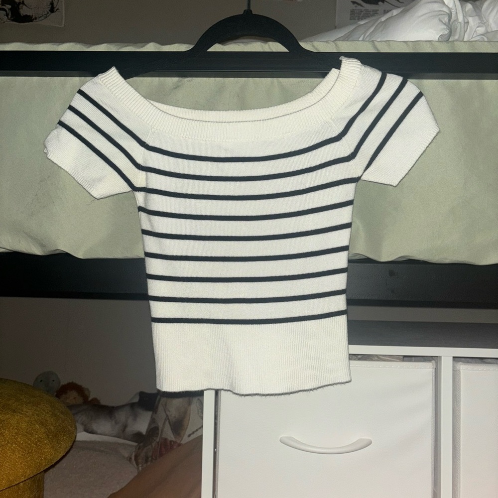 Garage off the shoulder sweater